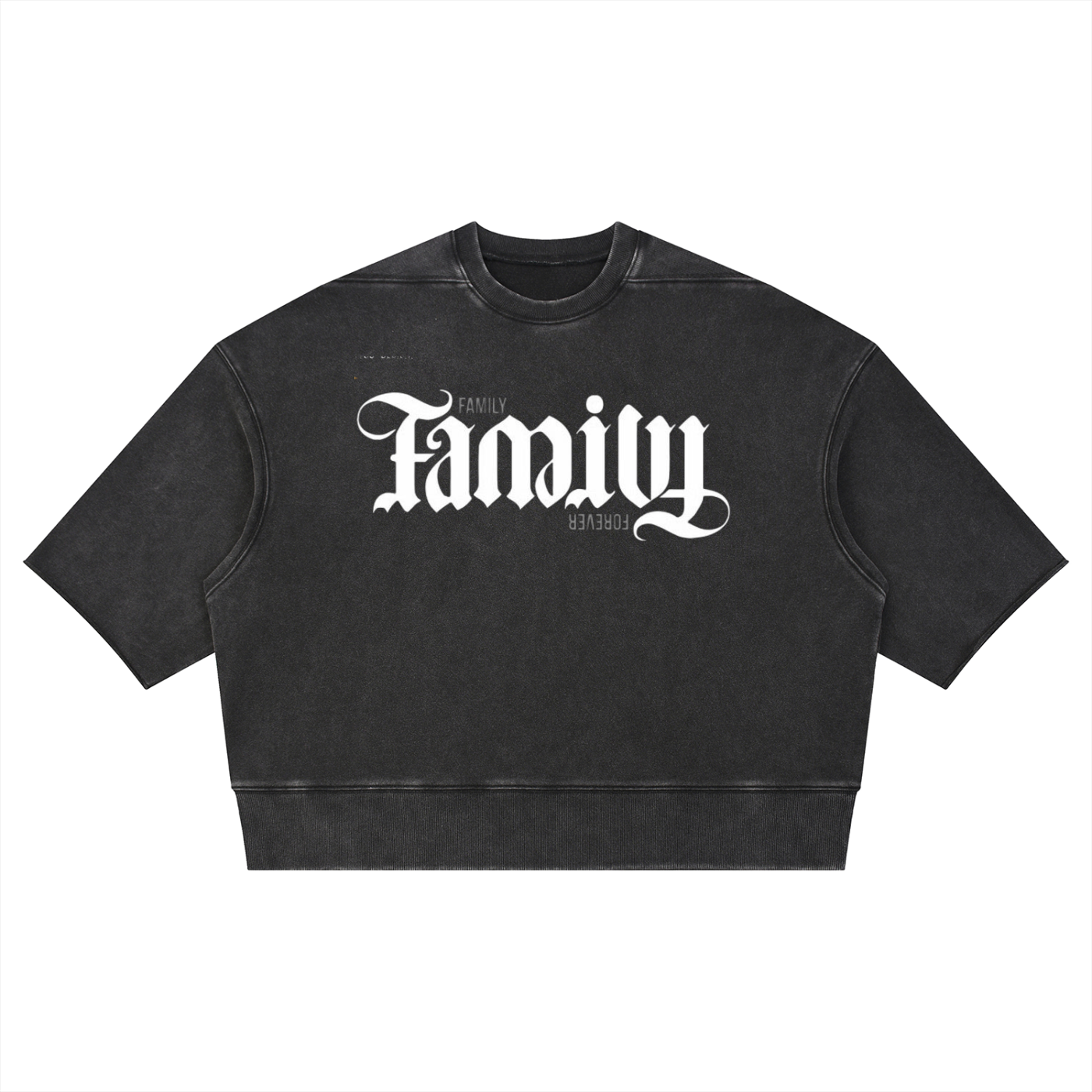 Unisex Mineral Wash Boxy Raw Edge T-Shirt